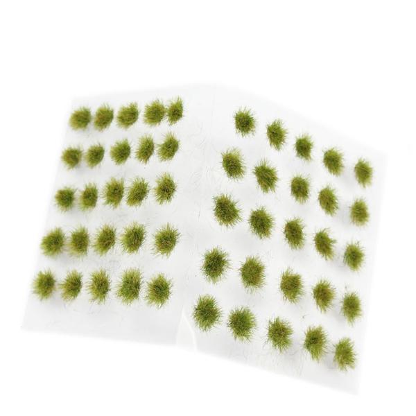 50株草ライトグリーン 多目的ジオラマ素材シリーズ 草むら・草丈5mm 建物モデル 装飾 風景 箱庭...