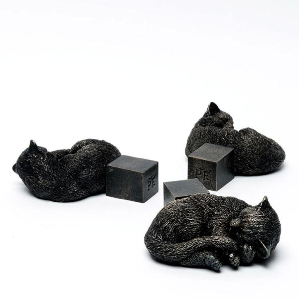 Potty Feet 鉢置き 眠るネコ　Bronze Sleeping Cat 00200(メーカー...