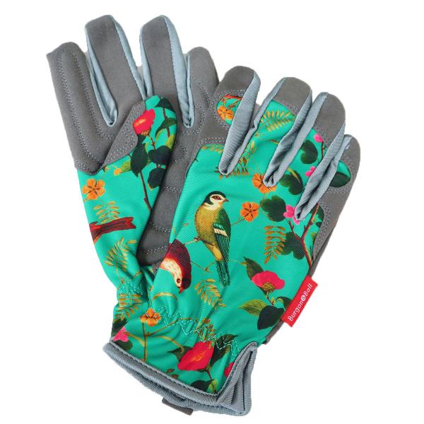 ガーデニンググローブ　植物と鳥　女性用　手袋　バーゴン＆ボール　RHS Gloves Flora &amp;...