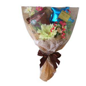 バルーンブーケ　発表会　結婚式　ブーケトス　ダンス枯れない花束　父の日　写真 Amazon | 【名入れ可】 Hanamei 音符 バルーンブーケ メロディー