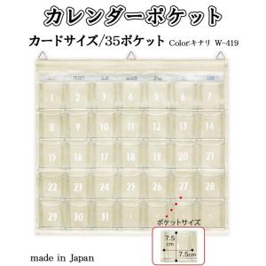 お薬カレンダーポケット  カレンダーポケット Sサイズ キナリ