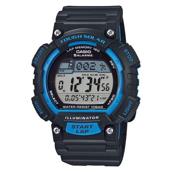 カシオスタンダード スポーツ デジタル タフソーラーウォッチ 120本メモリーラップ LEDライト ...