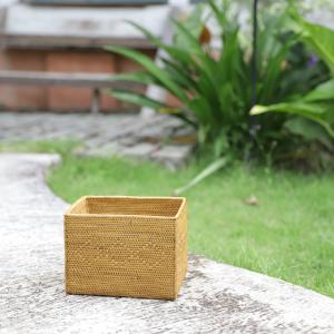 アタ特大バスケット 蓋付き アタ製 編み込み 可愛い オシャレ