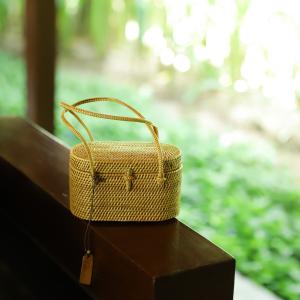 アタバッグ かごバッグ バッグ かご 手編み バリ島 天然素材 伝統工芸