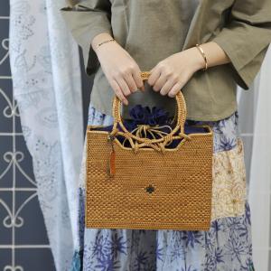 アタバッグ かごバッグ バッグ かご 手編み バリ島 天然素材 伝統工芸 Rosily NAB620