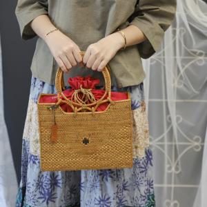 アタバッグ かごバッグ バッグ かご 手編み ...の詳細画像1
