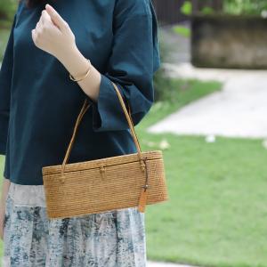 アタバッグ かごバッグ 極細 バッグ かご 蓋 ...の商品画像