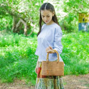 アタバッグ かごバッグ 極細 バッグ かご 蓋...の詳細画像1