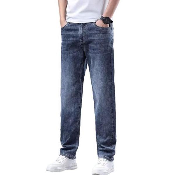 デニムパンツ メンズ ストレッチ ジーンズ スリム テーパード 春秋冬 裹起毛 ボア付き 大きいサイ...