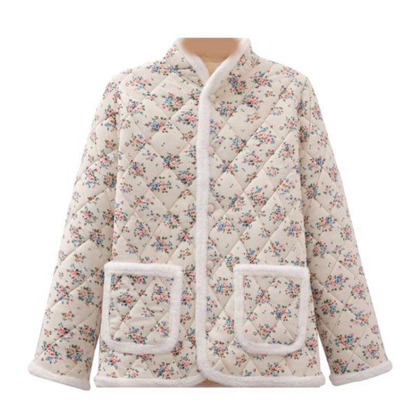 綿入れジャケット 花柄 老人服 お婆ちゃん レディース あったか 暖か モコモコ 冬用 防寒コート ...