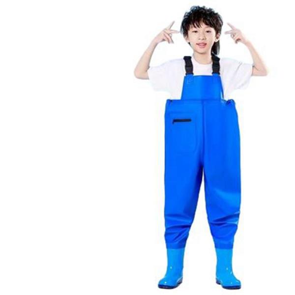 子供用 ウェーダー チェストハイウェーダー 17.0-22.0cm ロングレインブーツ キッズ 胴付...