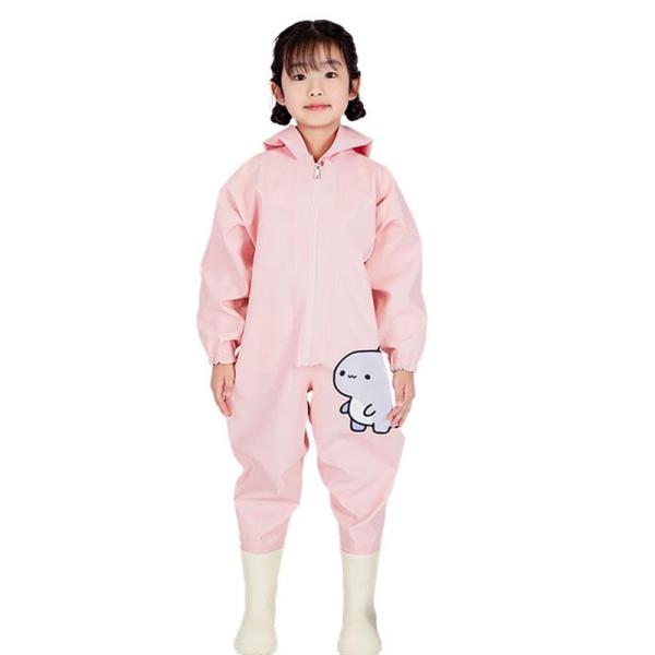 子供用 ウェーダー 胴長 恐竜 全身防水 砂場着 こども オーバーオール 幼児 ジュニア 軽量 防水...