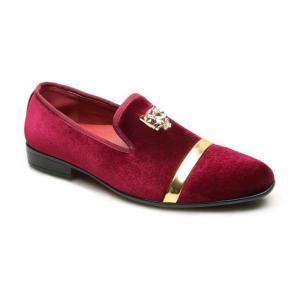 ローファーシューズ ベルベット ドレスシューズ...の詳細画像1