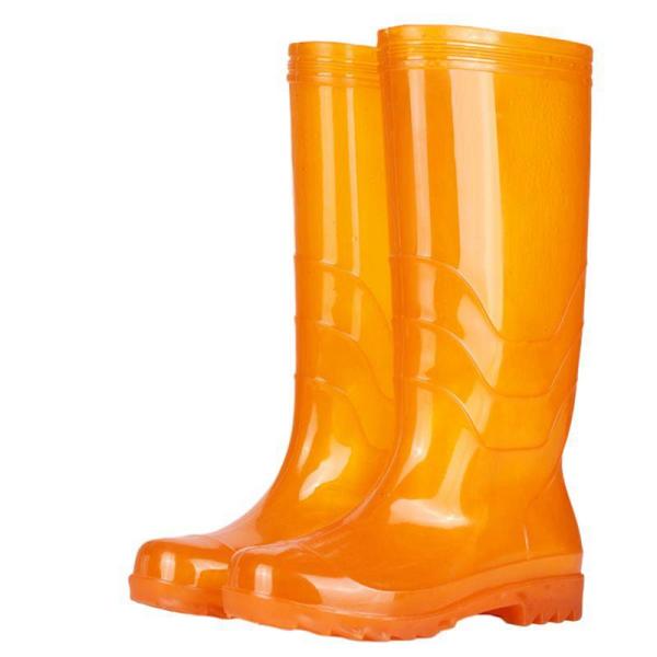 レインブーツ 作業靴 ロングブーツ メンズ 雨靴 レインシューズ クリア PVC 軽量 完全防水 お...