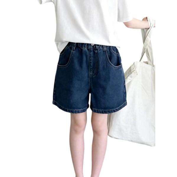 デニム ショートパンツ 子供服 キッズ 女の子 ガールズ デニムパンツ ジュニア 短パン シンプル ...