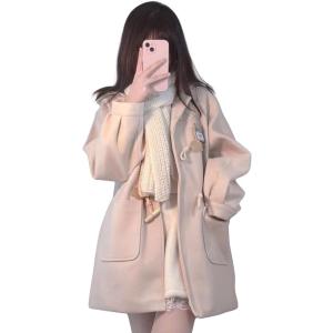 ダッフルコート レディース 学院風 フード付き ロングコート 厚手 防寒 秋冬 ジャケット ゆったり スクールコート カジュアル スイート