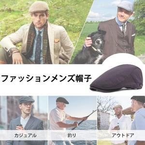 ファッションメンズフラットキャップ 余暇メンズ...の詳細画像5