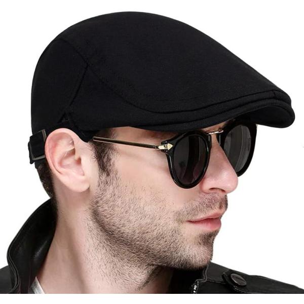 ハンチング 帽子 メンズ 無地ベレー男性 女性 暖かいキャスケット帽子春 秋 コットン ベレーヒップ...