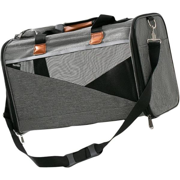 ラベル キャリア キャット キャリア ベンチレーテッド 通気性 メッシュ実用的 ポータブル グレー