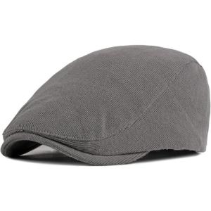 ハンチング 帽子 メンズ 春秋ベレーピークフラットキャップ ダックビル帽子男性ニットバイザーキャップ