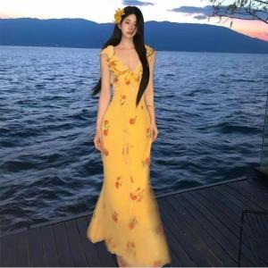 マキシワンピース レディース 夏 花柄 ロング...の詳細画像1