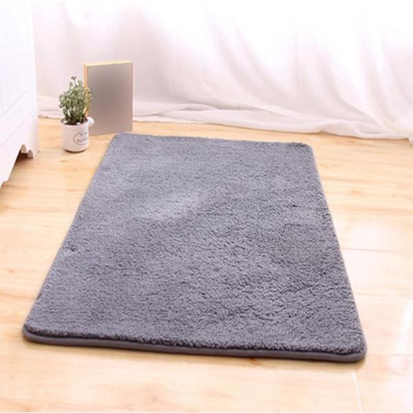 滑り止め付 50*80cm ラグマット 厚手 小さい 汚れ防止 台所マット 汚れにくい 四季通用 大...
