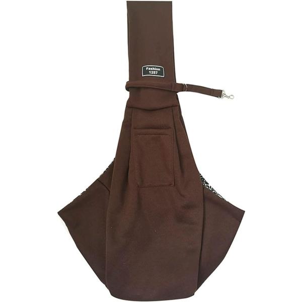 犬 猫 60*80 抱っこ紐 キャリーバッグ ペットスリング コーヒー ドッグスリング 長さ調節可能...
