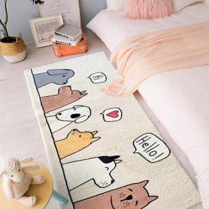 ラグ 幾何柄 カラー１ 絨毯 インテリア かわいい 防滑 遮音 洗える ふわふわ 滑り止め付きダイニング 大きいサイズラグ フロアマット