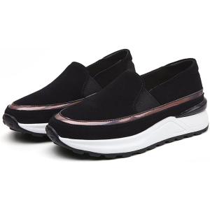 厚底 スニーカー スリッポン レディース 歩きやすい 黒 疲れない 旅行 春夏秋冬 白 スリッポン厚...