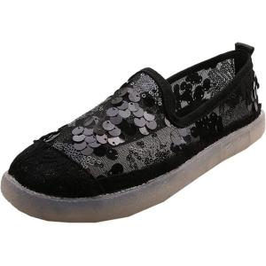 フラットヒールスニーカー 春夏秋 レディース メッシュ コンフォートシューズ 厚底ローファー 女性 ...