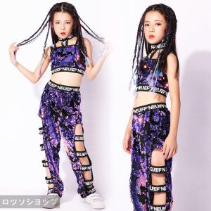 ロツソシヨツプ スパンコール 衣装 キッズ ダンス衣装