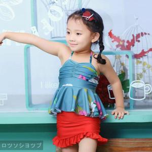 ロツソシヨツプ 子供 水着 女の子 セパレート 子ども ビギニ 女の子 子供用 水着 キッズ用 水着 水泳 スイムウェア スイミング プール 花柄 韓国風 ウィルマート