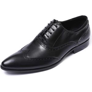ビジネスシューズ 革靴 紳士靴 本革 メンズ ウォーキング ウイングチップ 履きやすい 快適 ドレスシューズ 普段用 内羽根 快適 靴