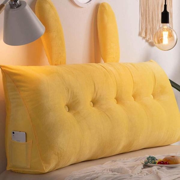 背もたれクッション 座椅子 椅子用 背中 仮眠用 大きい ベッドウエッジ 枕 リビング 寝室 仮眠 ...