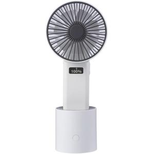携帯扇風機 手持ち扇風機 卓上扇風機 USB扇風機 Type-c充電式 LCD電量表示 大容量4000mAh 小型 超軽量 7枚羽根