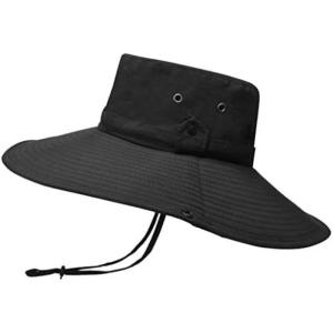 日除け帽子 メンズ 夏用 UVカット UPF50+ つば広 登山 ハット メッシュ通気 大きいサイズ...