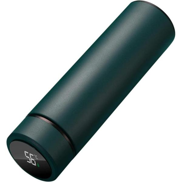 水筒 スマート 温度表示 ステンレスボトル スポーツボトル 断熱ボトル 魔法瓶 ウォーターボトルタッ...