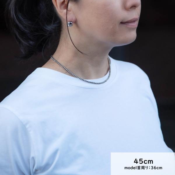 ナバホパール ナバホ パール ネックレス 3mm シルバー925 メンズ レディース ナバホ族 シル...