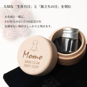 ペット 遺骨入れ ミニ骨壷 名入れ 遺毛ケース...の詳細画像1