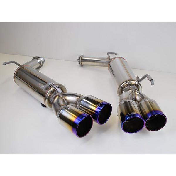 フーガ マフラー GY50 450GT 4.5L 前期 ロッソモデロ Ti-C ブルー