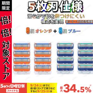 ジレット替刃 5枚刃 髭剃り 替刃 ジレット ジレットフュージョン替刃