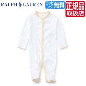 ラルフローレン ベビー服 Ralph Lauren カバーオール ホワイト ラルフローレン ベビー ポロ ラルフ ベビー ロンパース パジャマ ラルフ ベビー服 女の子｜rosycats