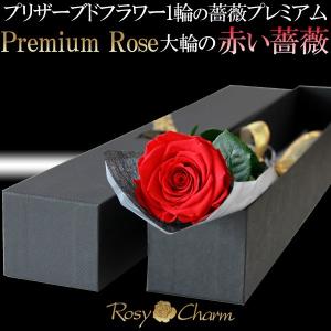 赤バラ7本のプリザーブドフラワーのブーケ プロポーズ 花言葉TAG無料