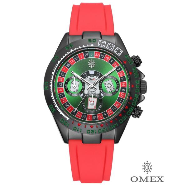 腕時計 メンズウォッチ OMEX オメックス DENMA デンマ 淫カジモデル クロノグラフ クォー...