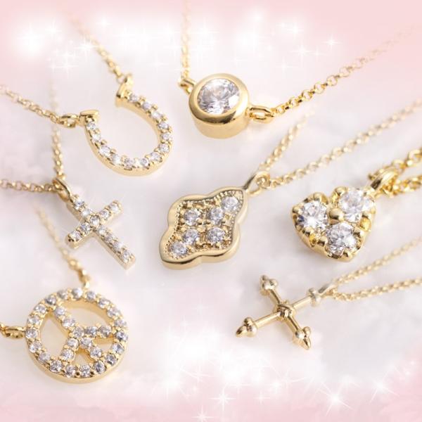 ネックレス レディースアクセサリー 18kgp イエローゴールドネックレス Alice Series...