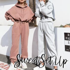 スウェット上下 セットアップ パーカー スエットパンツ