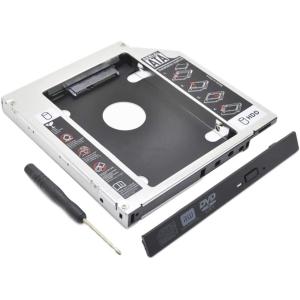 Ren He 2nd 2.5インチ HDD SSD マウンタ 光学ドライブベイ用 SATA 3.0 ハードディスクマウンタ ノートPC 対応 12.7