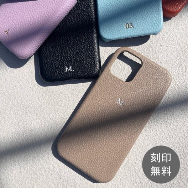 iPhone15 ゴールド シルバー 箔押し 刻印 iphoneケース イニシャル刻印 名入れ PU...