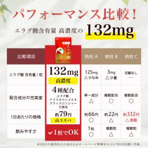 エラグ酸 サプリ 132mg 高配合 溢れるエ...の詳細画像5