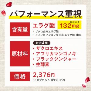 エラグ酸 サプリ 132mg 高配合 溢れるエ...の詳細画像2
